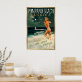 Poster Pompano Beach FLORIDE Original Marilyn Monroe (Cuisine)
