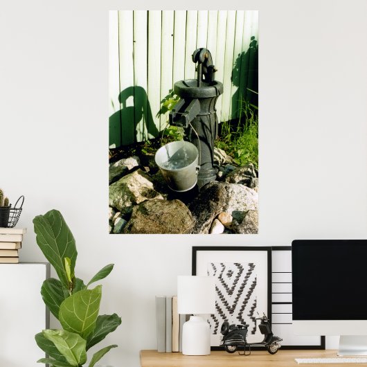 Poster Pompe à eau décorative (Bureau à domicile)