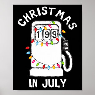 Poster Pompe à essence drôle et sarcastique pour Noël en