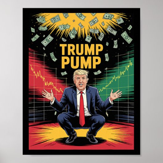 Poster Pompe à fric de Trump 1 (Devant)