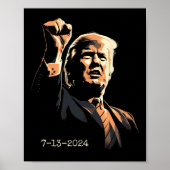 Poster Pompe de poing Inspirationnelle 13 juillet 2024 (Devant)