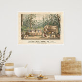 Poster Pompe du Mammoth Tree de Calaveras (0977A) (Cuisine)