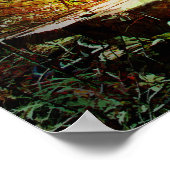 Poster Pompe rustique à eau et étable (Coin)