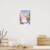 Poster Pompée Grèce Aquarelle Peinture Voyage (Cuisine)