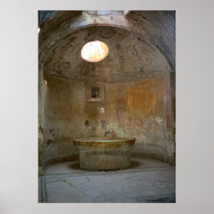 Poster Pompéi, bain romain
