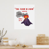 Poster Pompéi Le Sol Est Lava (Cuisine)