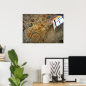 Poster Pompéi, Muraux sur un plafond voûté (Bureau à domicile)