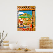 Poster Pompéi, site archéologique, Italie (Cuisine)