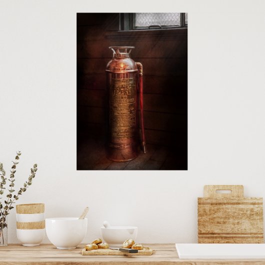 Poster Pompier - Alerte (Cuisine)