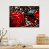 Poster Pompier - Camion de pompiers n°3 (Cuisine)