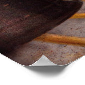 Poster Pompier - Casquette - casquettes de feu à l'ancien (Coin)