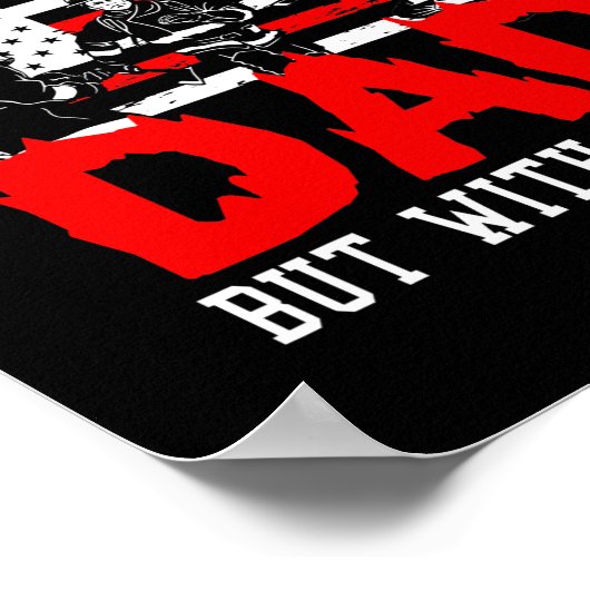 Poster Pompier Comme Un Papa Normal Mais Avec Sauvegarde (Coin)