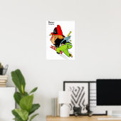 Poster pompier Damper Downe (Bureau à domicile)