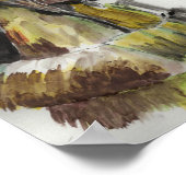 Poster Pompier en aquarelle (Coin)