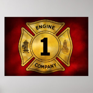 Poster Pompier - Engine Company 1