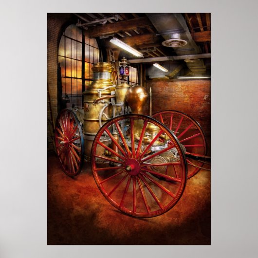 Poster Pompier - Il y a un jour, il y a longtemps (Devant)