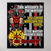 Poster Pompier Je suis la tempête (Devant)