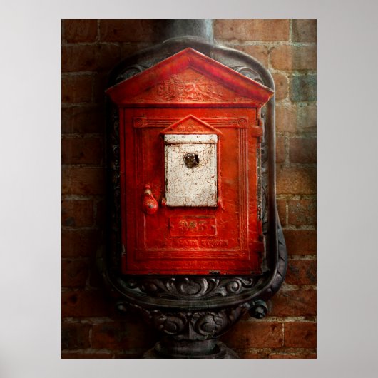 Poster Pompier - La boîte à feu (Devant)