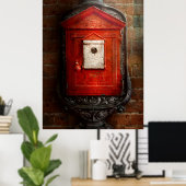 Poster Pompier - La boîte à feu (Bureau à domicile)