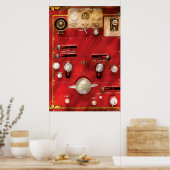 Poster Pompier - Lever's et Valves (Cuisine)