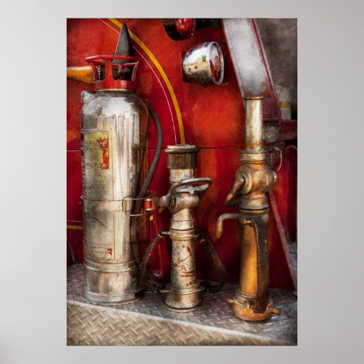 Poster Pompier - Lutte contre les incendies (Devant)