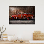 Poster Pompier - Moteur FGP N° 2 (Cuisine)