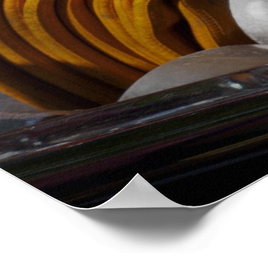 Poster Pompier - Rouge chaud (Coin)