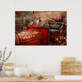 Poster Pompier - Société chimique de mastic (Cuisine)