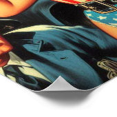 Poster Pompier vintage Pin-up (Coin)