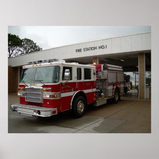 Poster Pompiers de Beaumont (Devant)