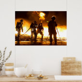 Poster Pompiers militaires (Cuisine)