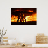 Poster Pompiers militaires (Cuisine)