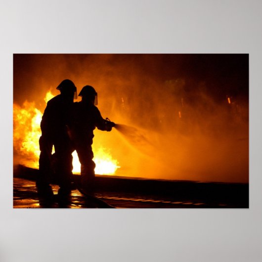 Poster Pompiers militaires (Devant)