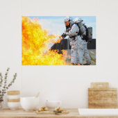Poster Pompiers militaires (Cuisine)