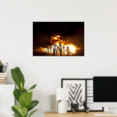 Poster Pompiers militaires (Bureau à domicile)