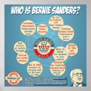 Poster Ponceuses de Bernie pour le président