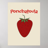 Poster Ponchatoula LA fraise (Devant)
