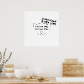 Poster Ponctuation Sauve les chats (Cuisine)