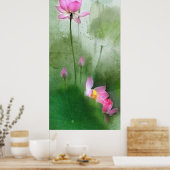 Poster POND LOTUS l Peinture à pinceau chinoise (Cuisine)
