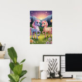 Poster Poneys (Bureau à domicile)