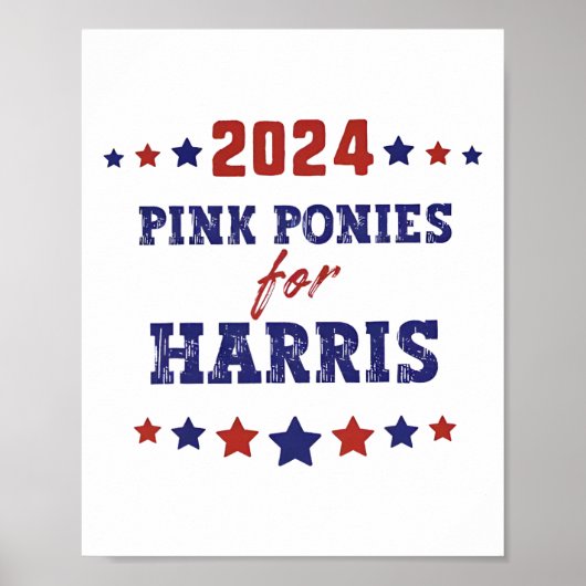 Poster Poneys pour Kamala-harris 2024  (Devant)