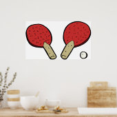 Poster Pong De Tennis De Table (Cuisine)