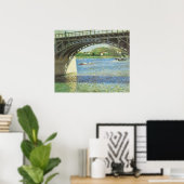 Poster Pont à Argenteuil par Gustave Caillebotte (Bureau à domicile)