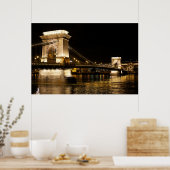 Poster Pont à Budapest (Cuisine)