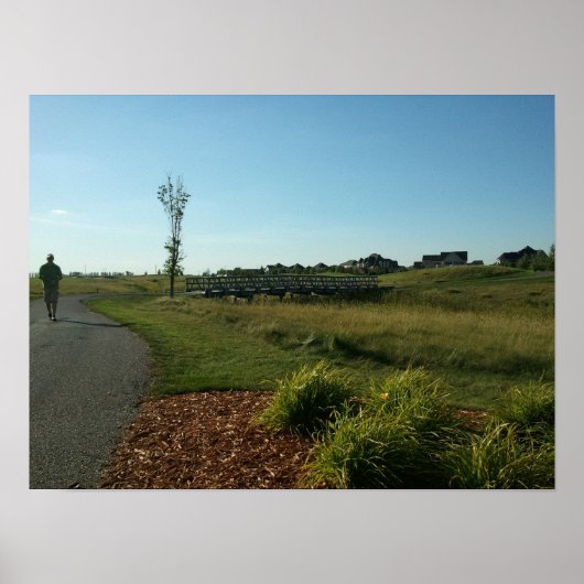 Poster Pont à l'avant 9 du King's Walk Golf Course (Devant)