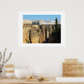 Poster Pont à Ronda en Espagne (Cuisine)