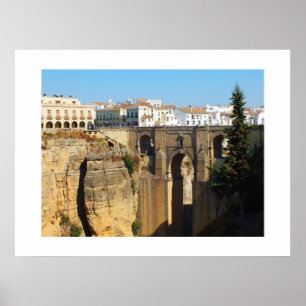 Poster Pont à Ronda en Espagne