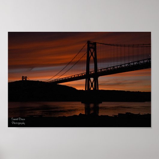 Poster Pont à Sunset (Devant)