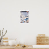 Poster Pont à tambour Meguro Hiroshige Art japonais (Cuisine)