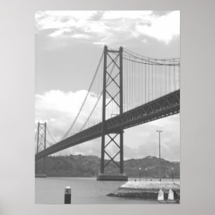 Poster Pont à travers la rivière de Tejo